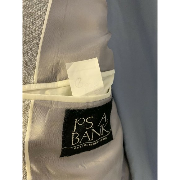 Jos A Bank Men’s Sz 41R Linen‎ Wool Sport Coat Blazer Jacket Gray - Picture 7 of 9